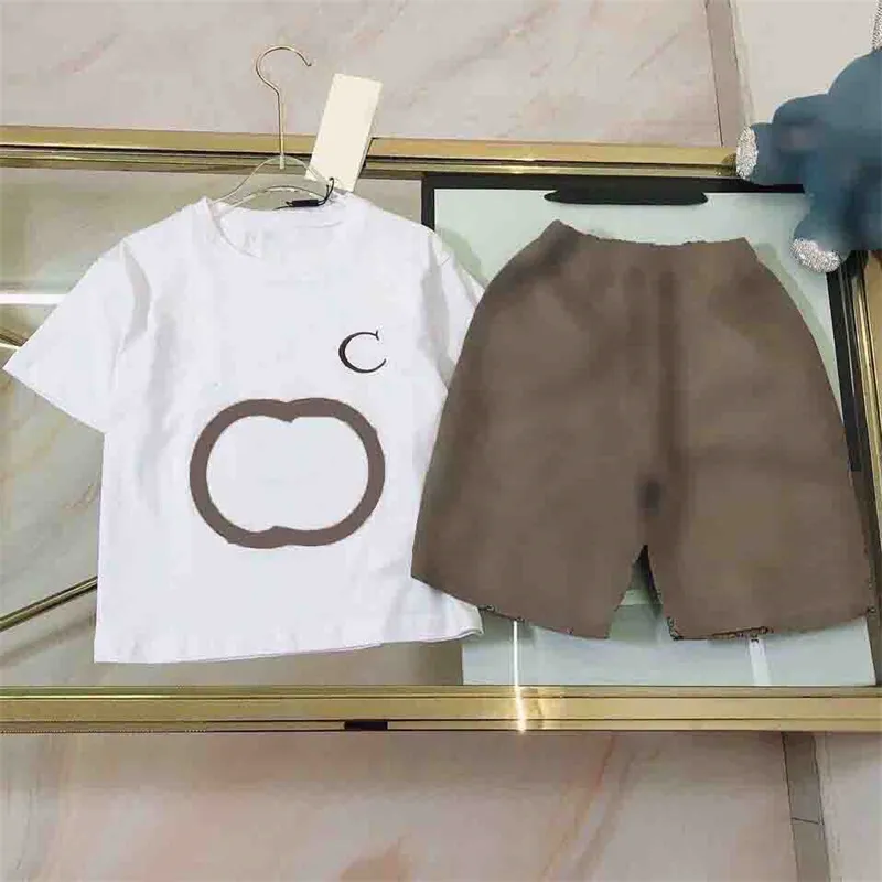 Boys Clothes Designer Classic Brand Girls Set Fashion Letter Shorts Kids Clothing Sets 2 Colors Clothing Set Childrens Outdoor Apparel