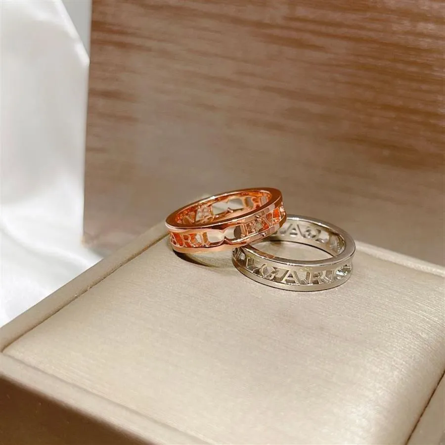 Luksurys desingers pierścień simples design sense sensling srebrny pierścień Klasyczny sześcioklasowy diament rng proste pierścienie prezent urodzinowy Go238e