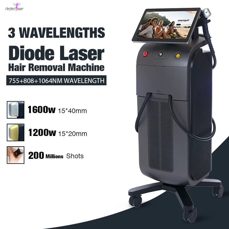 Laser Depilation Machine 3500W High Power, 2 Handles, Painless, FDA