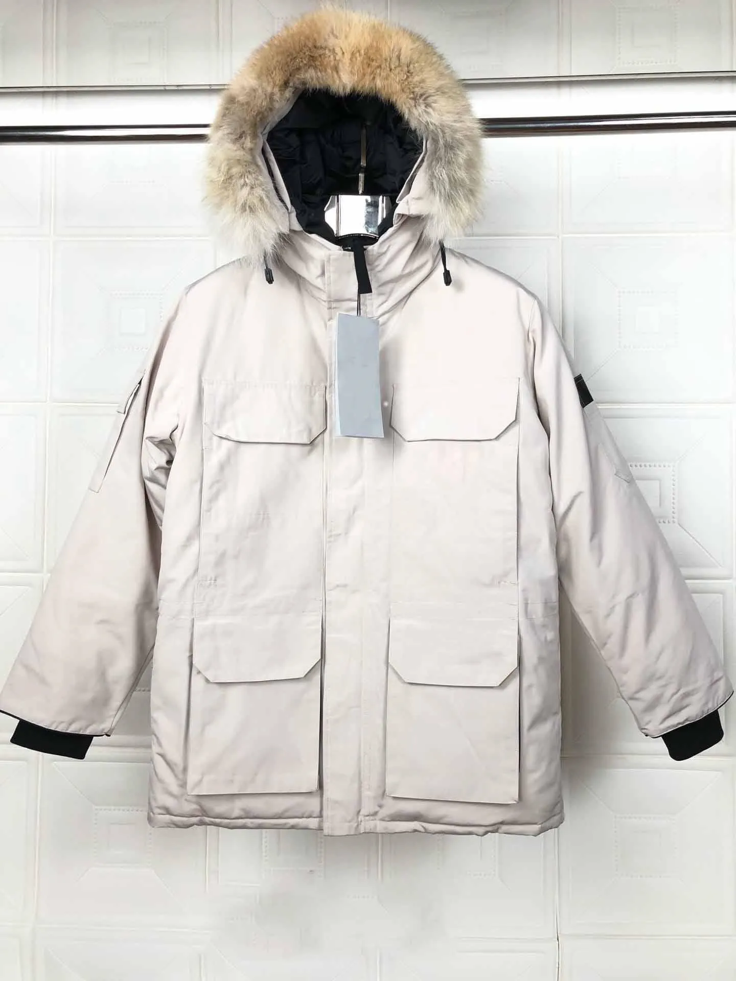 Parka Mens Ceketler Tasarımcılar Kış Kış Jassen Puffer Büyük Kürk Dış Giyim Manteau Hiver TT4