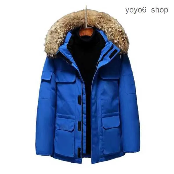 Veste en duvet d'oie canadienne Manteau pour hommes et femmes Fourrure de vison Canda Goose Mode d'hiver en plein air épaissi chaud Vêtements de créateur personnalisés Veste d'oie 7 Eavy EAVY