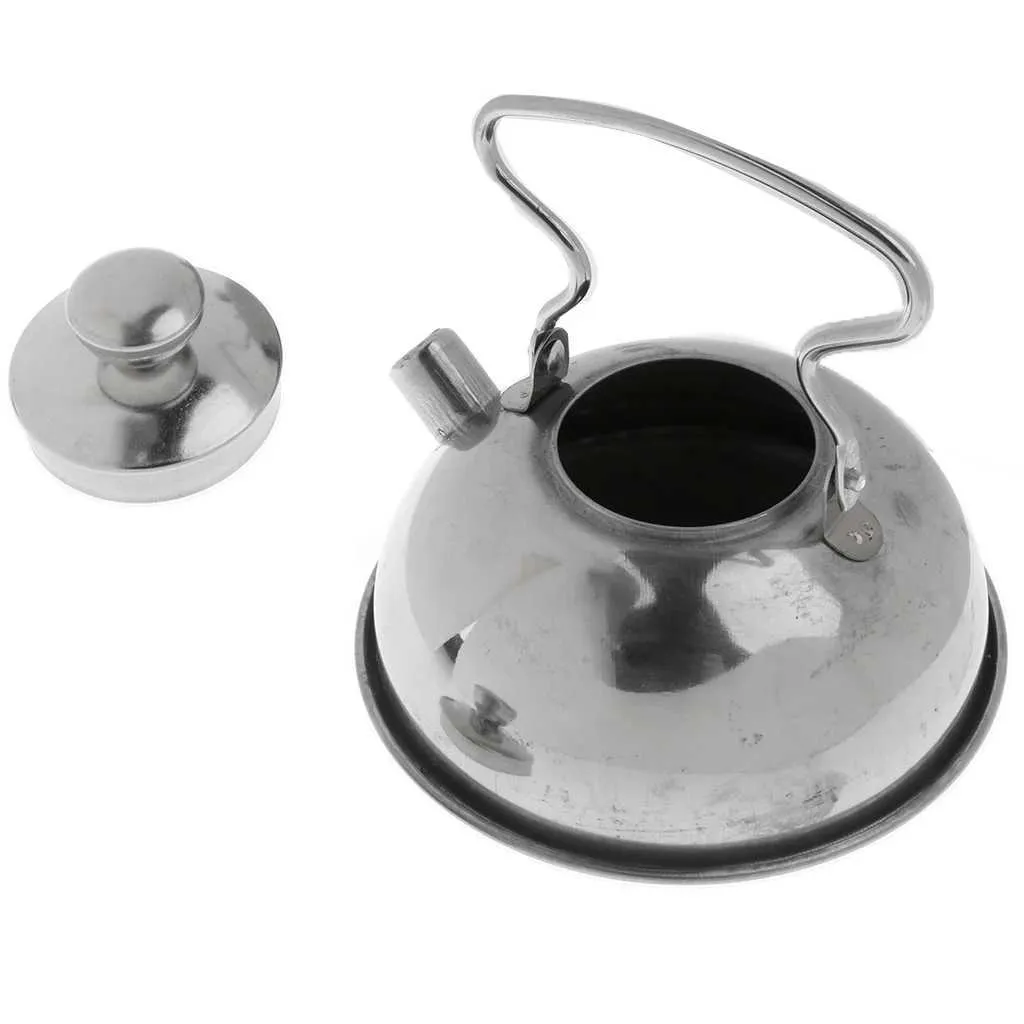 Kids Children Stainless Steel Tea Kettle Kitchen Cookware Pretend Play Toys