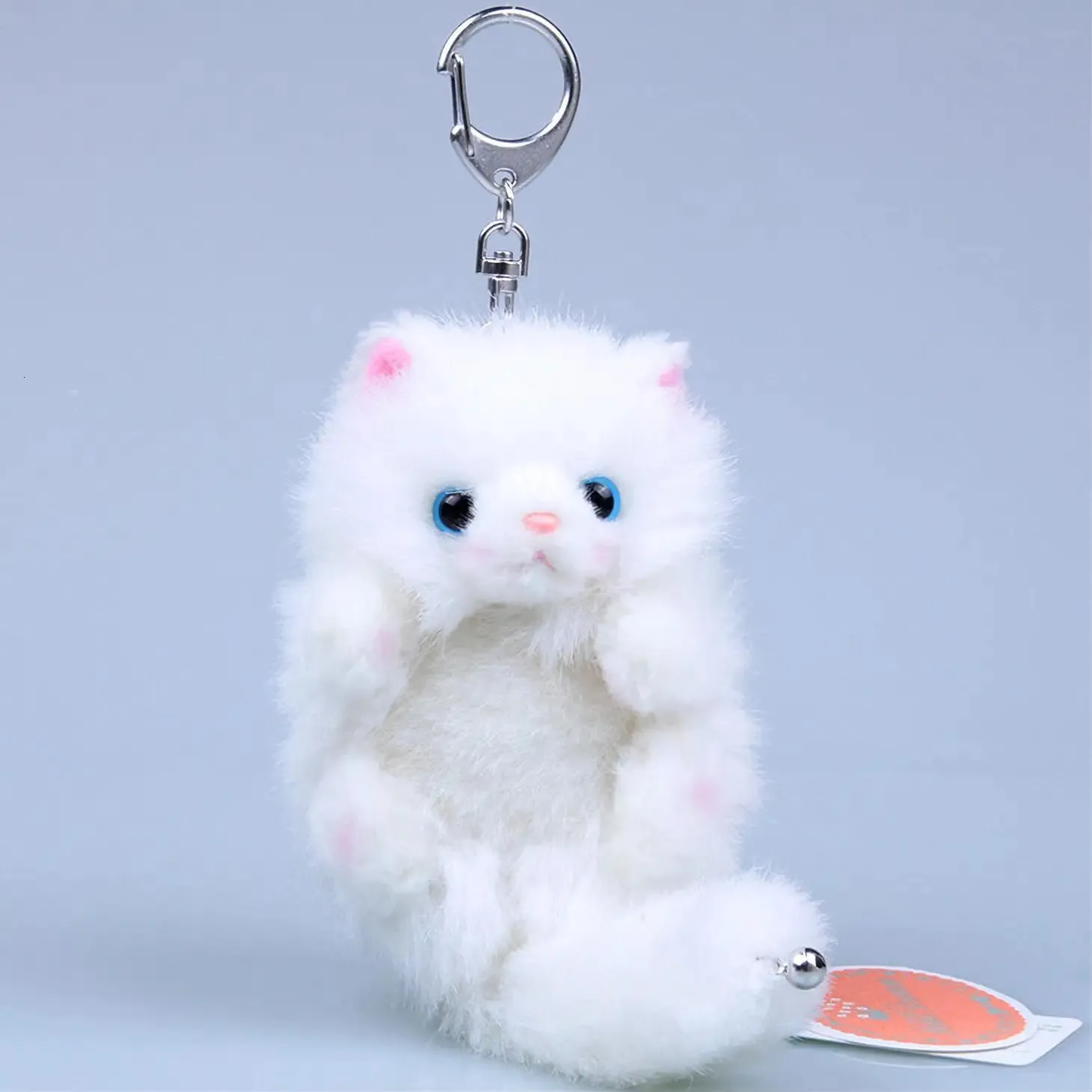 Keychains Lanyards Cute Stuffed Animal Toy Mini Plush Cat Ornaments Small Cat Stuffed Animals Tiny Stuffed Cat Keychain Kitten Plush Toy 231025