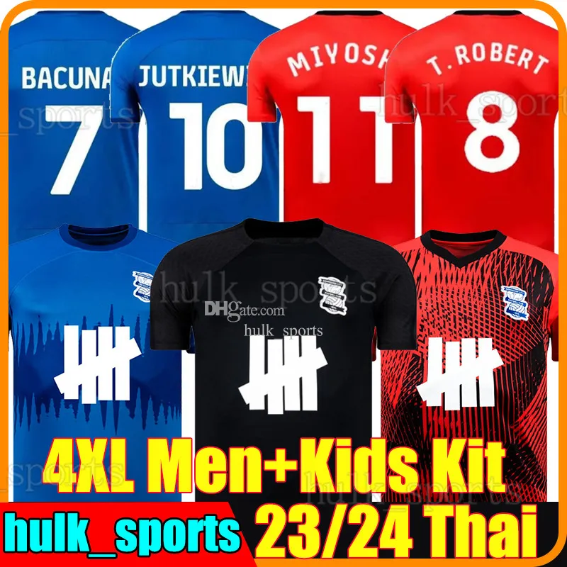 4XL 23/24 버밍엄 벨 ​​링햄 축구 유니폼 시티 스탠스 필드 Dembele Bacuna Hogan Jutkiewicz 2024 2023 Jame Miyoshi Gardner Sanderson 남자 키트 축구 셔츠