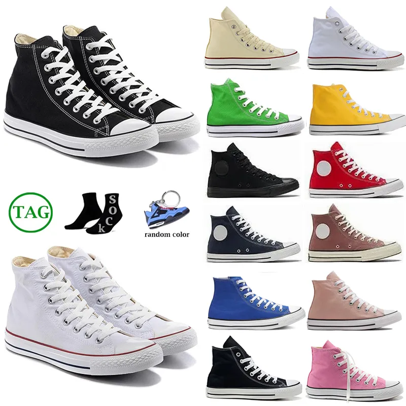 Canvas Shoes 1970-talets klassiska sneakers för män Kvinnor Platform All Star Chuck 70 Taylor Wholesale Low High White Black Conversalys Sneaker 35-46