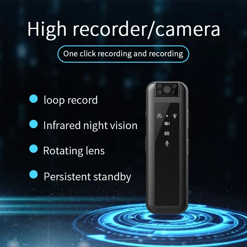 Mini kamery 1080p Mini DV Camera Highdefinition w podczerwieni Nocna Nocka Mała rejestrator organów ścigania przenośny sporty na świeżym powietrzu 231025