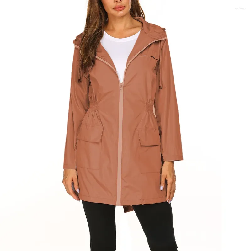 Hunting Jackets 3 Colors Jacket Women Sports Rain Quick Dry Outdoor Windproof Long Stretch Fabric Gym Sweater