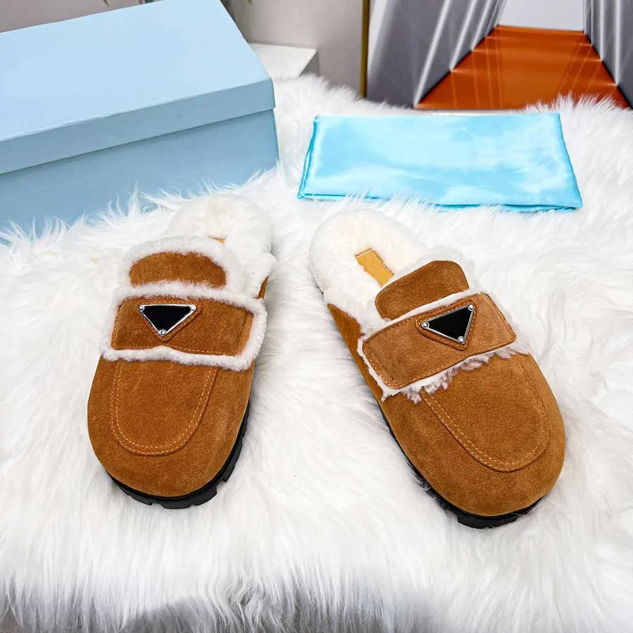 Designer fluffy shop slides