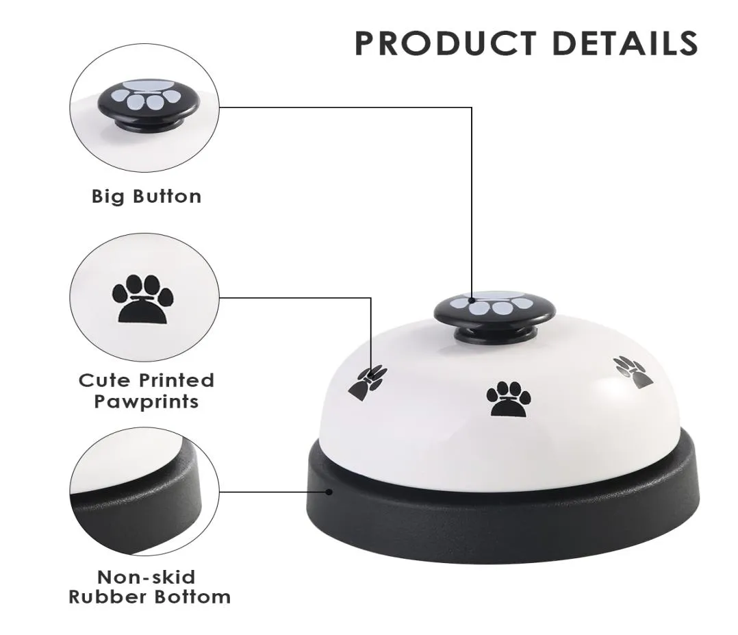 High Quality 2 Styles Creative Dog Pet Training Bell Puppy Pet Trainer Dog Cat Door Bell Pet Training Supplies Dog Training Obedie2014037