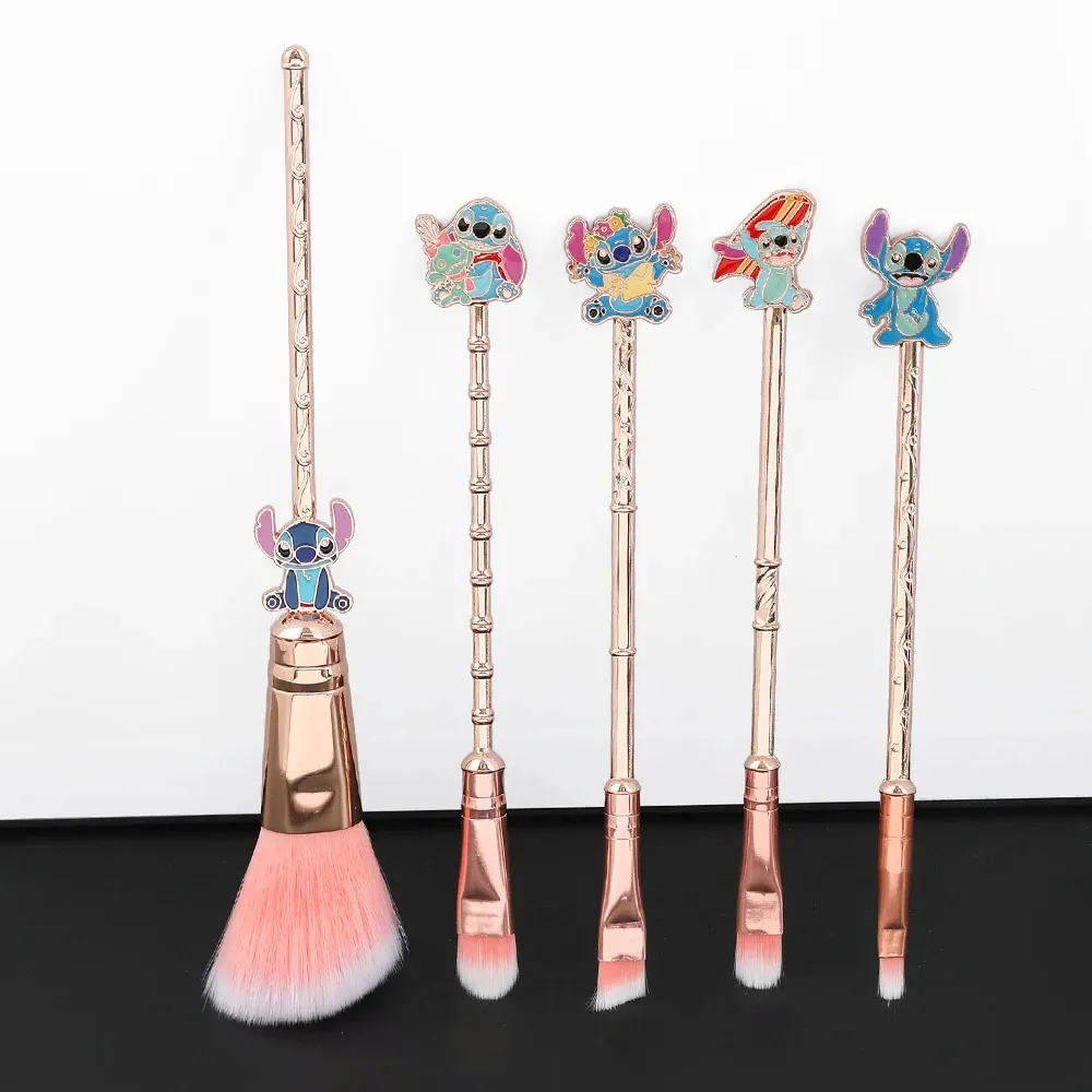 Makeup Tools 5pcs set Stitch Brushes Set Lilo Soft Fluffy Foundation Blush Powder Eyeshadow Brush Women Beauty Tool 231025