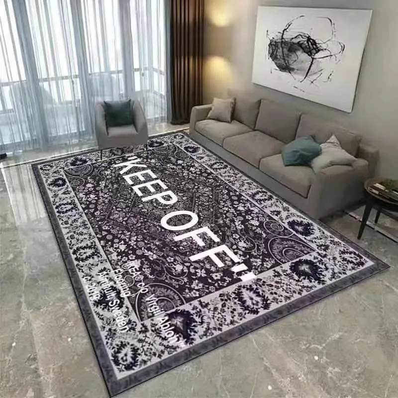 Manter fora tapete designer tapetes sala de recreação tapete decoração para casa tapete sala de jantar sala de estar quarto tapete hypebeast decoração do quarto designer