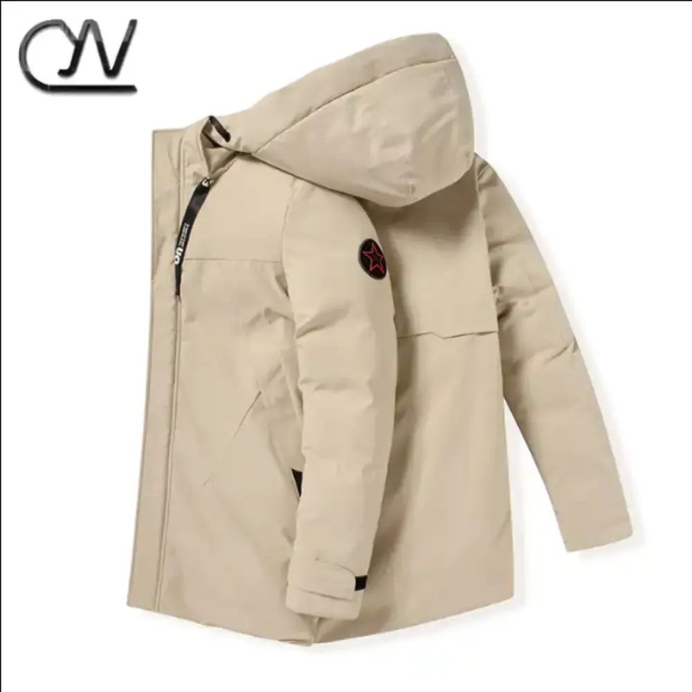 Men s Warm Puffer Down Bubble Bomber Jacket Stylish Winter Windbreaker Parka Coat