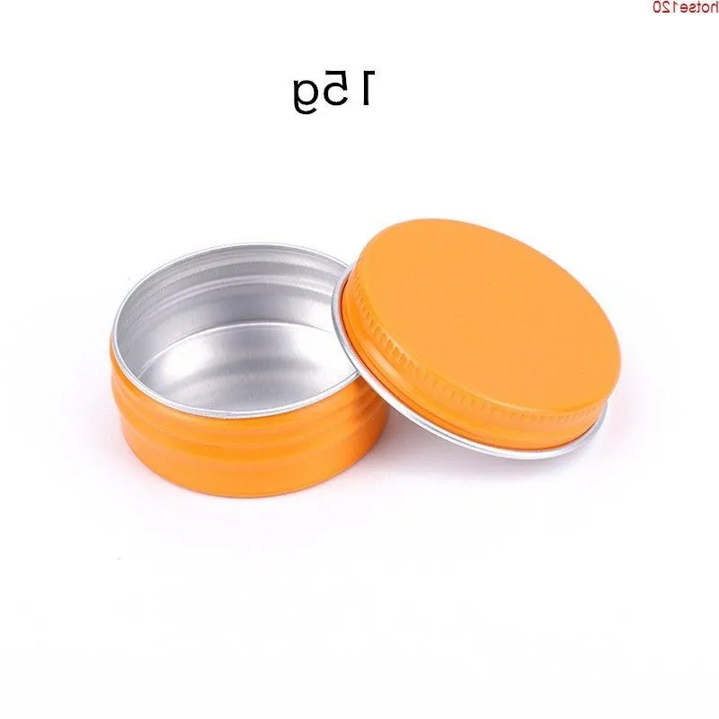 15g Nieuwe Oranje Nagel Derocation Ambachten Pot Make BB CC Vloeibare Foundation Poeder Aluminium Reizen Opslag 50pcsgoods Huksv