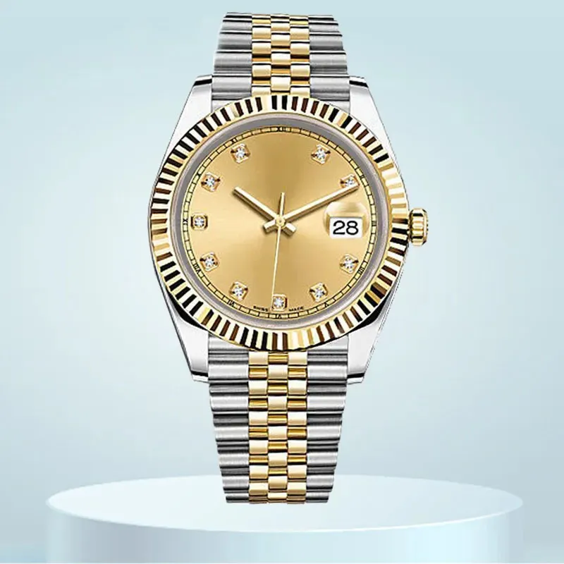 Mens Watch Designer president watch date just Automatic Mechanical Movement Watch diamond Wristwatch 41mm Steel Strap Waterproof Gift WristWatches montre