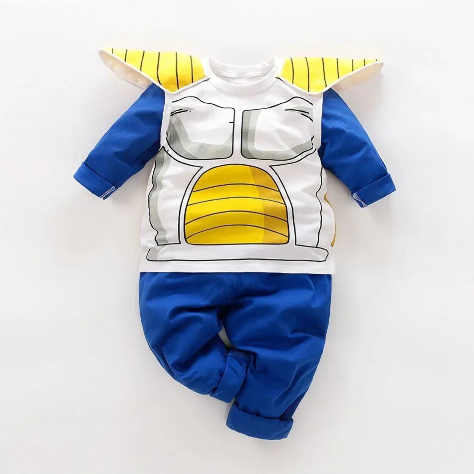 Rompers born Dragon DBZ Cosplay Anime Romper Baby Boy Clothes Kids Cotton Jumpsuit Infants Rompers Children Bodysuit Kids Onsies 1-4Y 231025