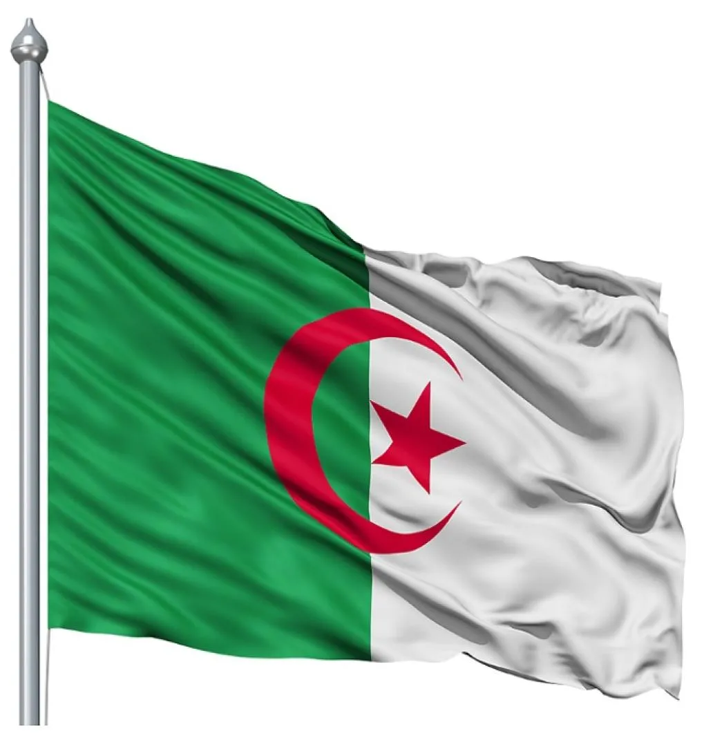 Algeriets flagga 90x150 cm god kvalitet billig Algerian National Flags 3x5 ft Banner gjord av polyester 1591524