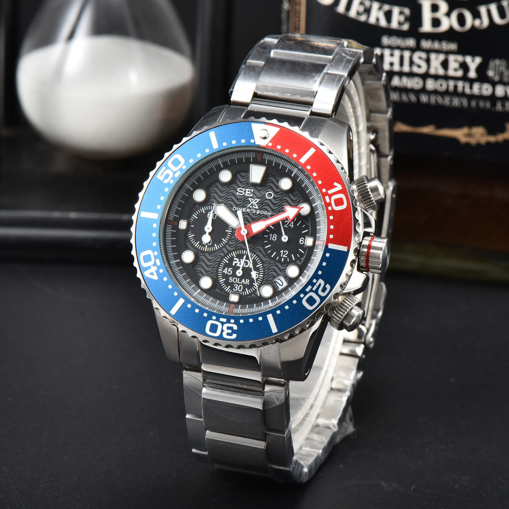 Herren Luxus Automatische Mechanische Tauchwache Edelstahlgurt Multifunktional Chronograph 2024 Kollektion Von 90 11 DHgate