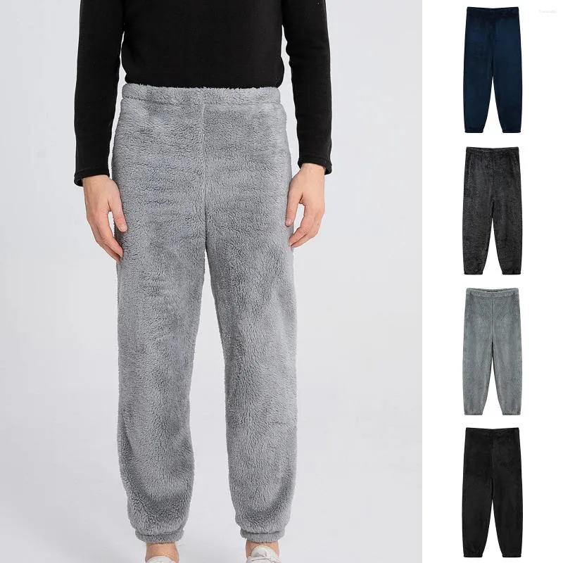 Winter Mens Double Layer Fleece Sweatpants Thick, Warm, And Casual