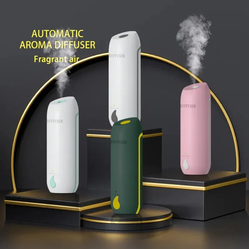 Essential Oils Diffusers Aromatherapy Machine Timed Automatic Spraying Fragrance Household Perfume Toilet Deodorizing Air Purifying Diffuser 231026