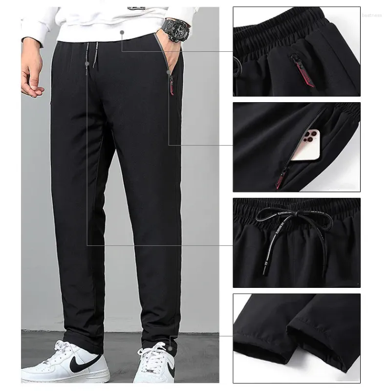 Mens Pants Men Casual Down Winter Cotton Thick Warm Fleece Joggers  Drawstring Sweatpants Outer Wear Velvet Ankle Tied Charge Trousers From  Bestness, $19.5