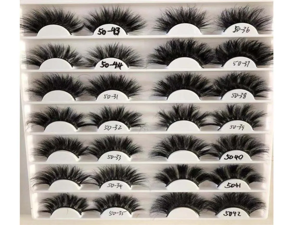 25mm 5D Eyelashes Mink Thick Crisscross Cruelty Volume Lash Soft Big Dramatic Full Eye Lashes Makeup Tool Whole287f1521951