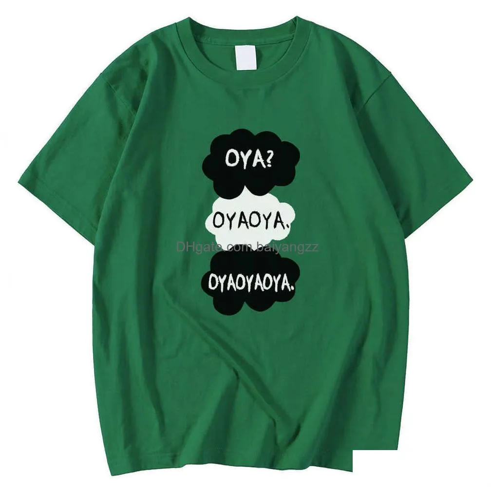 Designer Rundhals Anime T-shirts Frühling Sommer T-shirts Cartoon Oya Haikyuu Druck Kleidung Regar Sleeve Tees Hemd 876