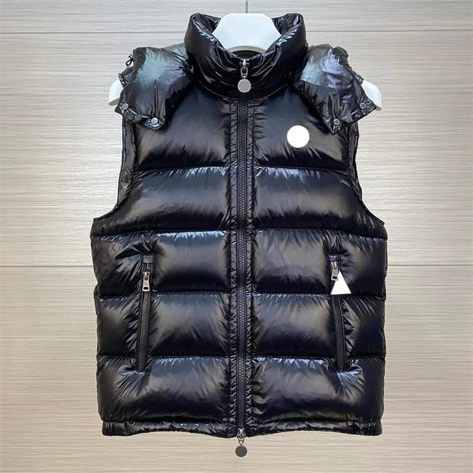 Nieuwe Heren Designer Down Vesten Dames Vest Met Capuchon Jassen Borst Geborduurde Badge Warme Bovenkleding Winterjassen297r