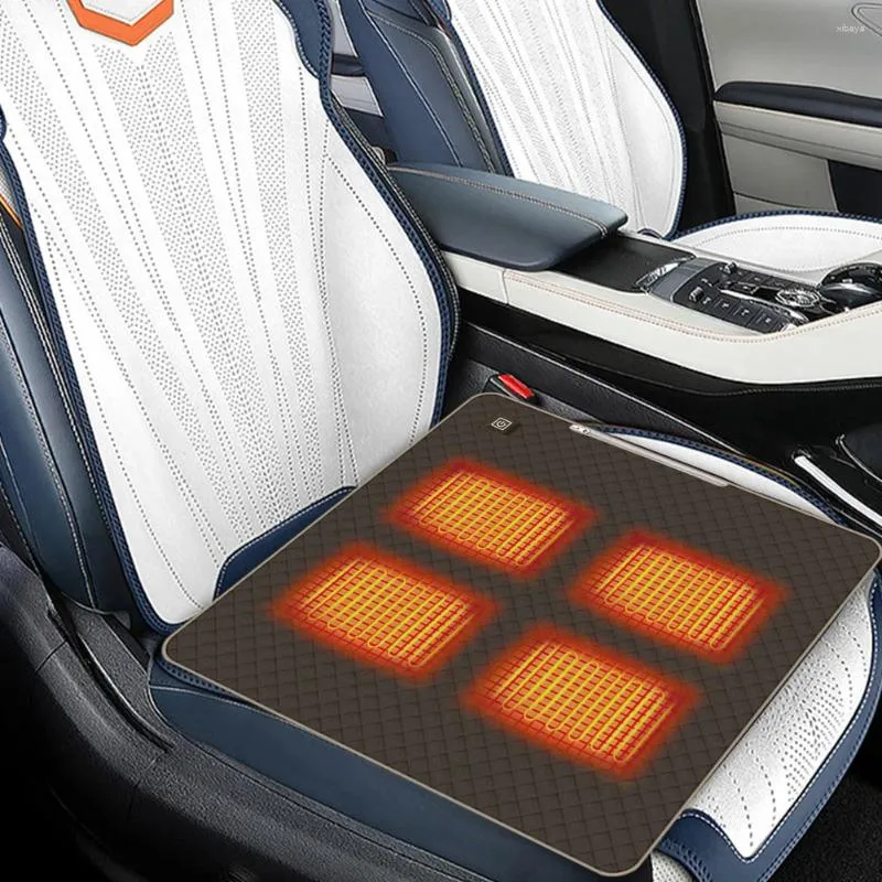 Carpets 4 Heated Areas Warming Seat Cushion 3 Adjustable Temperature Warm Mats Type C/USB Charging For Outdoor Travel