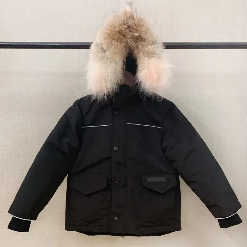 Kinder Designer Daunenmantel Winterjacke Junge Mädchen Baby Oberbekleidung Jacken mit Abzeichen Dicke warme Oberbekleidung Mäntel Kinder Parkas CYG23102513-26