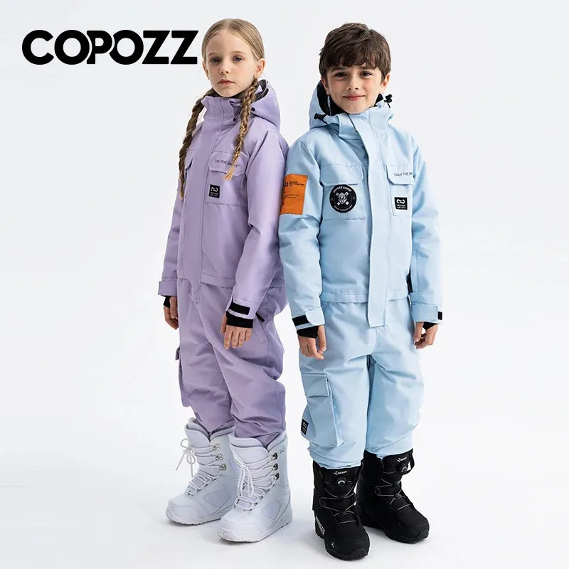 Kids Snow Suit BKmyth Unisex Kids Waterproof Ski Overall Boys Girls Windproof