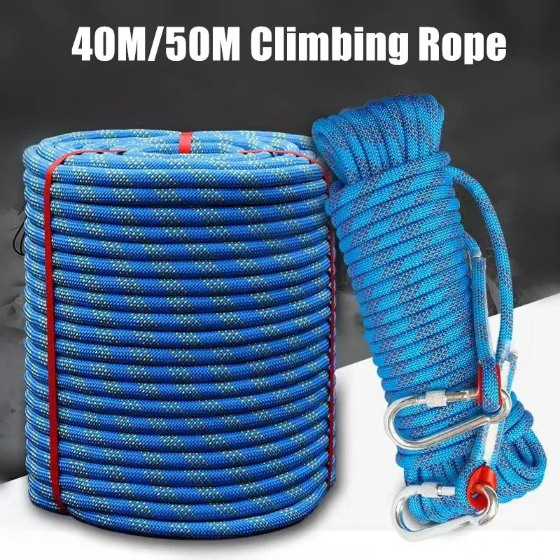 Outdoor Indoor Lead Climbing Rope 40M/50M, 10mm Escape Tool For Ice Climbs,  Fire Rescue, Parachute, Home Emergency Equipment 231025 From Piao09,  $109.64