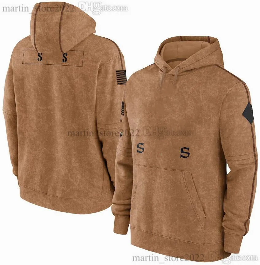 2023 Salute To Service Pullover da calcio con cappuccio Derek Carr Alvin Kamara Marshon Lattimore Tyrann Mathieu Chris Olave Michael Thomas Jameis Winston Uomo Donna Gioventù