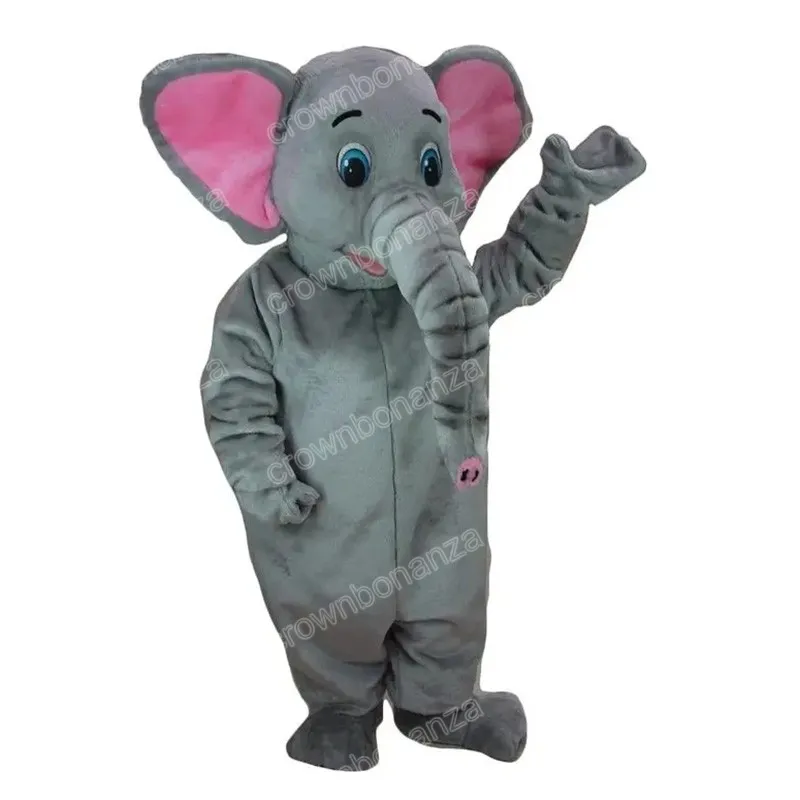 Performance Elephant Mascot Costumes Halloween Cartoon Charact Outfit Suit Suit na przyjęciu na zewnątrz Outdoor Strój UNISEX Reklamy Reklamy Ubrania reklamowe