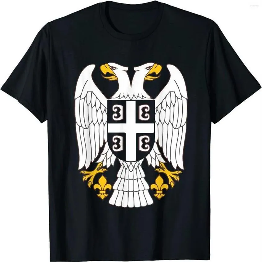 T-shirts pour hommes drapeau de la serbie Srbija Majica cadeau pour les Serbes chemise de haute qualité coton grandes tailles haut respirant ample décontracté T-292f