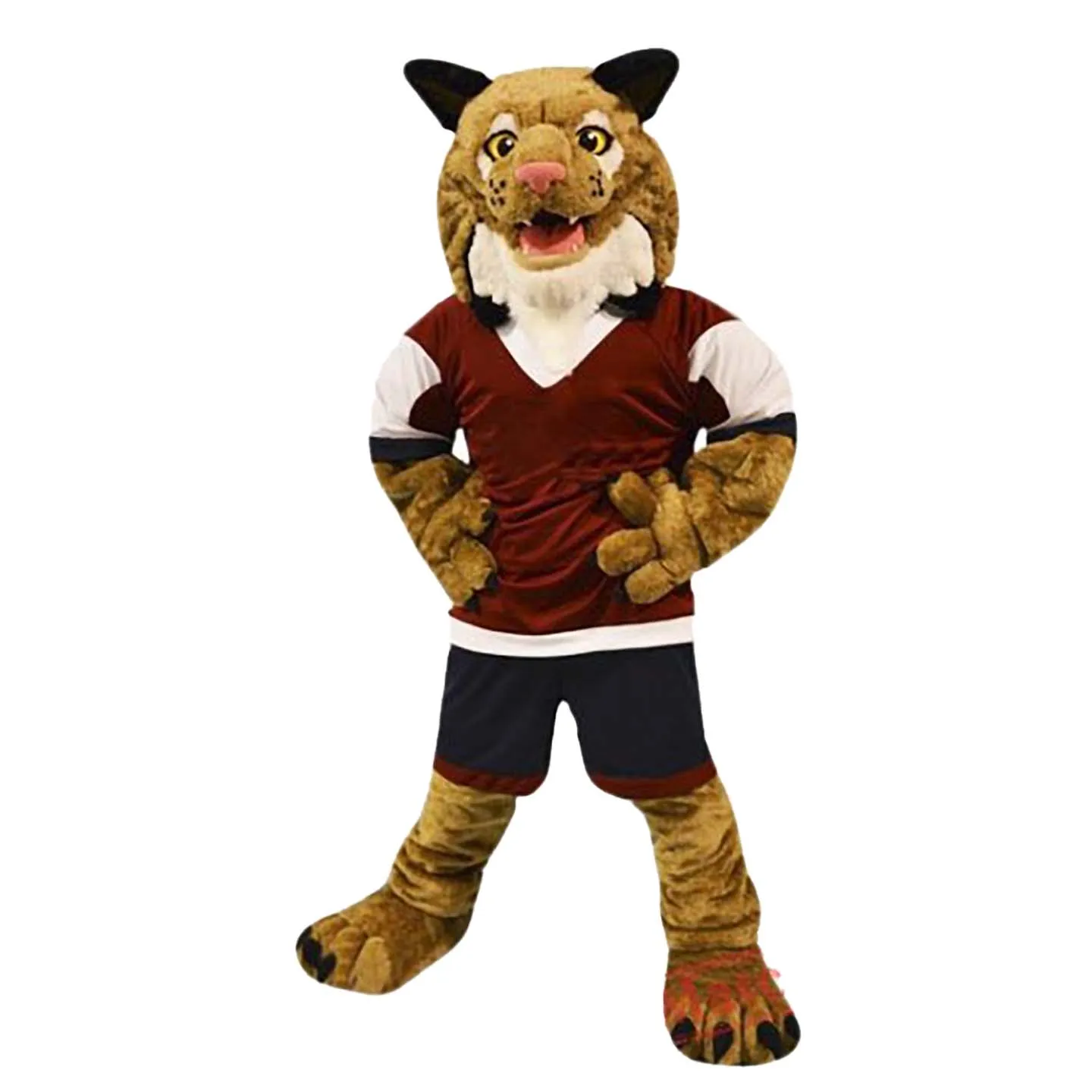 Halloween College Wildcat Mascot Costume Cartoon Fruit Anime Theme Character Christmas Carnival Party Fancy Costumes Adults Size Outdoor Outfit