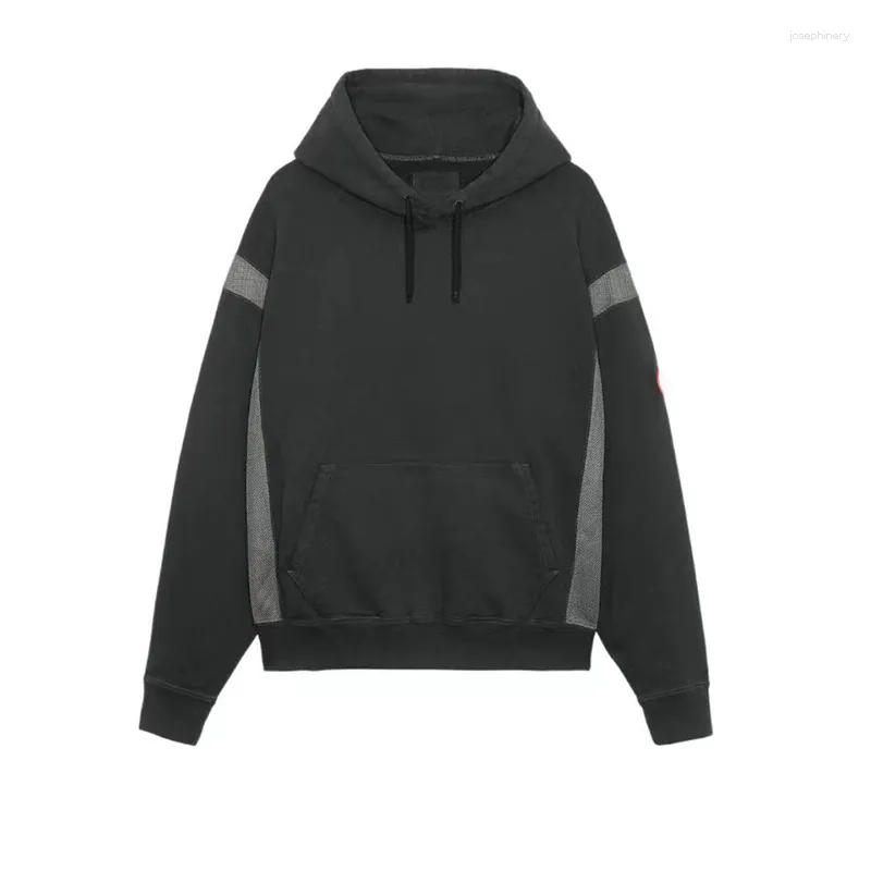 Men's Hoodies LIFE CAVEMPT 2023ss Men Hooded Sweatshirts Street Wear Grey Higherquality Spliced Accommodative Colths Women Hoodie