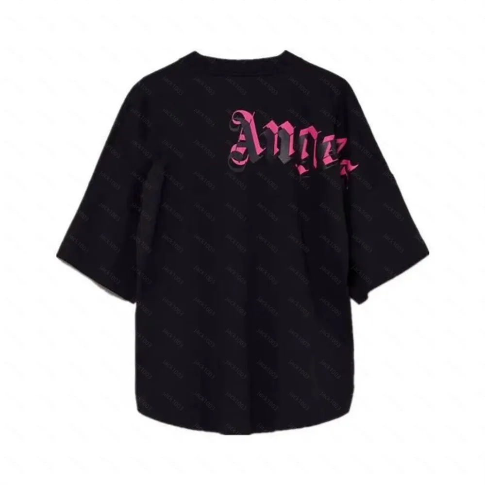 Angel Pa Harajuku 23SS Spring Letter Impring T-shirt lâches Angels surdimensionnés hip hop unisexe