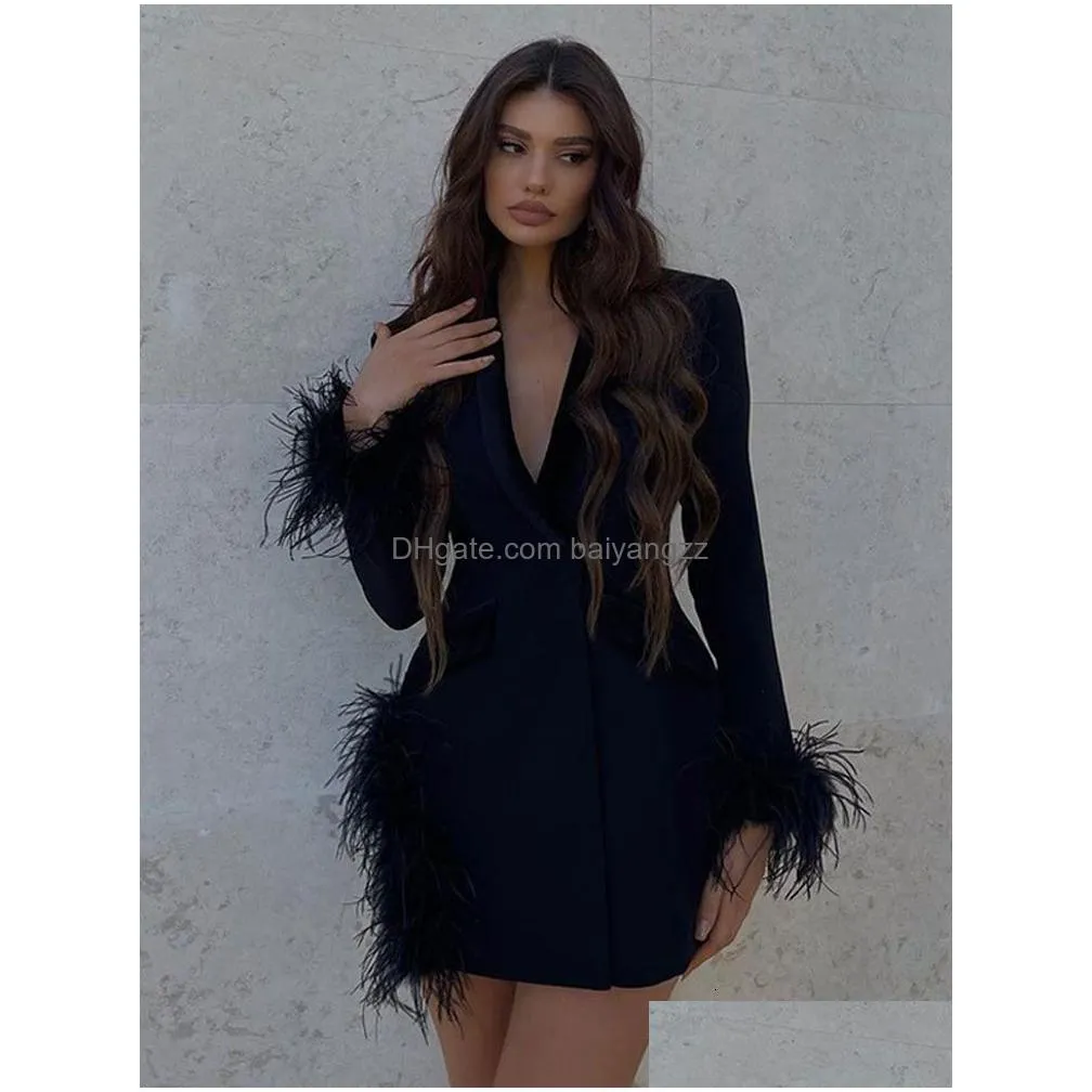 Urban Sexy Dresses Party Feather Fl Sleeve Mini Dres Set Mesh Sequin Club  Evening Summer Two Piece Sets 2023 Outfit 230109 Drop Deli Dhyx1 From  Baiyangzz, $30.4