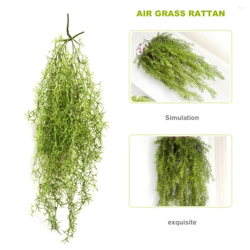 装飾的な花のような人工吊り植物2PC