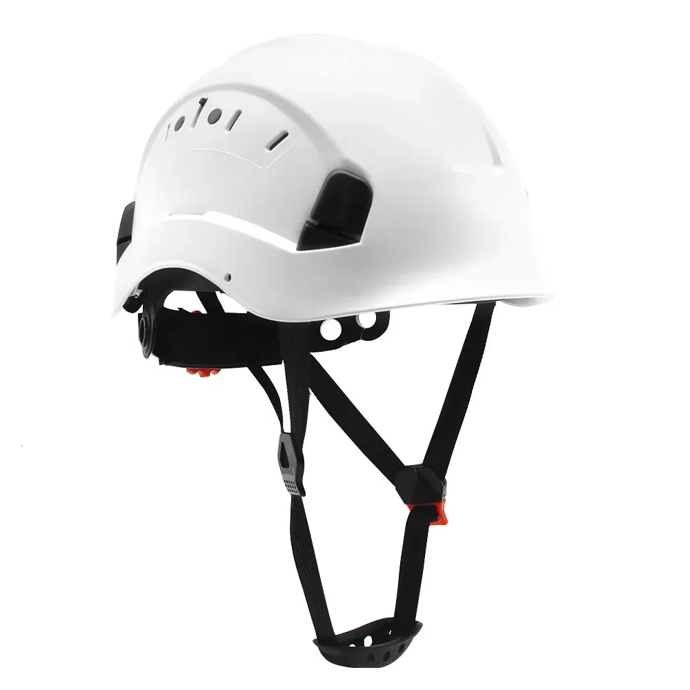 Capacetes de escalada ABS Capacete de segurança Construção Escalada Steeplejack Trabalhador Capacete de proteção Capacete de capacete ao ar livre Suprimentos de segurança no local de trabalho CE 231025