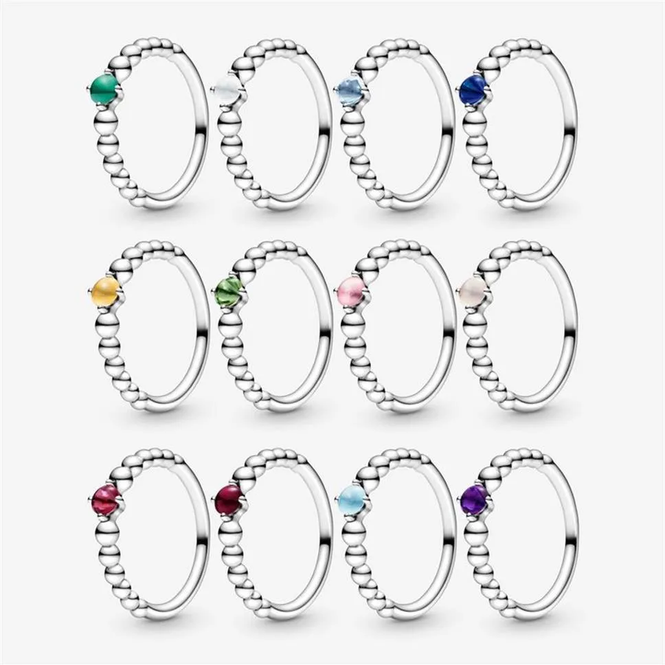 Hoge Poolse 100% 925 Sterling Zilver Mei Regenwoud Groene Kralen Ringen Voor Vrouwen Trouwring Mode-sieraden Accessoires277Z