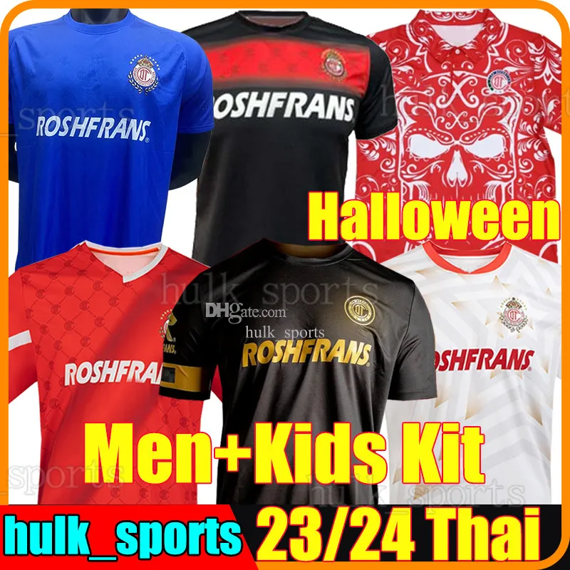 Xxxl 23/24 Toluca Halloween 3rd Soccer Jerseys 2023 2024 Terceira Liga MX M. Araujo J. Angulo Baeza Venegas Men Home Away Men Kit Kit Futebol Circheeper