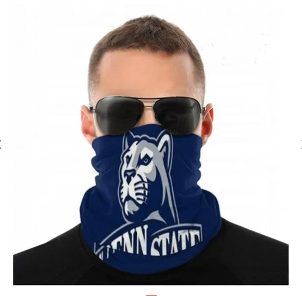 Penn State Nittany Lions sömlösa nackgaiter sköld halsduk Bandana ansiktsmasker UV -skydd för motorcykelcykling ridning 1516522