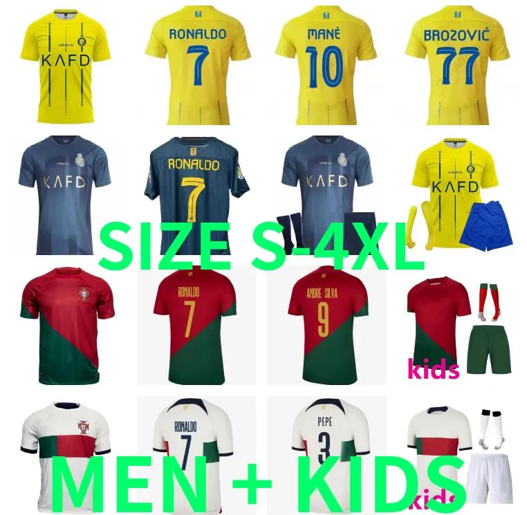 2023/2024 Al Nassr FC Authentic Soccer Jerseys CR7 & Mane Player