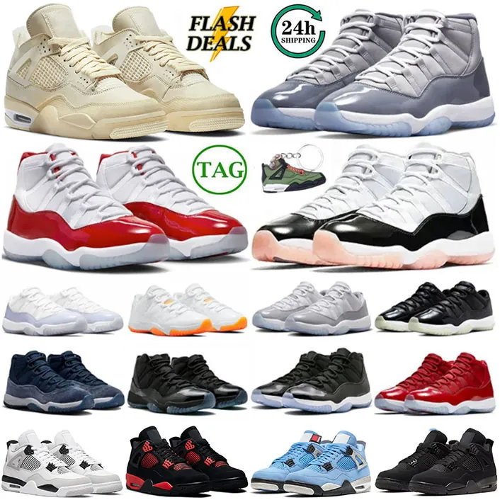 أحذية كرة السلة Sail 11s 11 University Blue Mens Basketball Shoes Sneakers Fire Red Thunder Oreo DIY Bred Black Cat Shimmer Guava Ice men women Sports Trainers