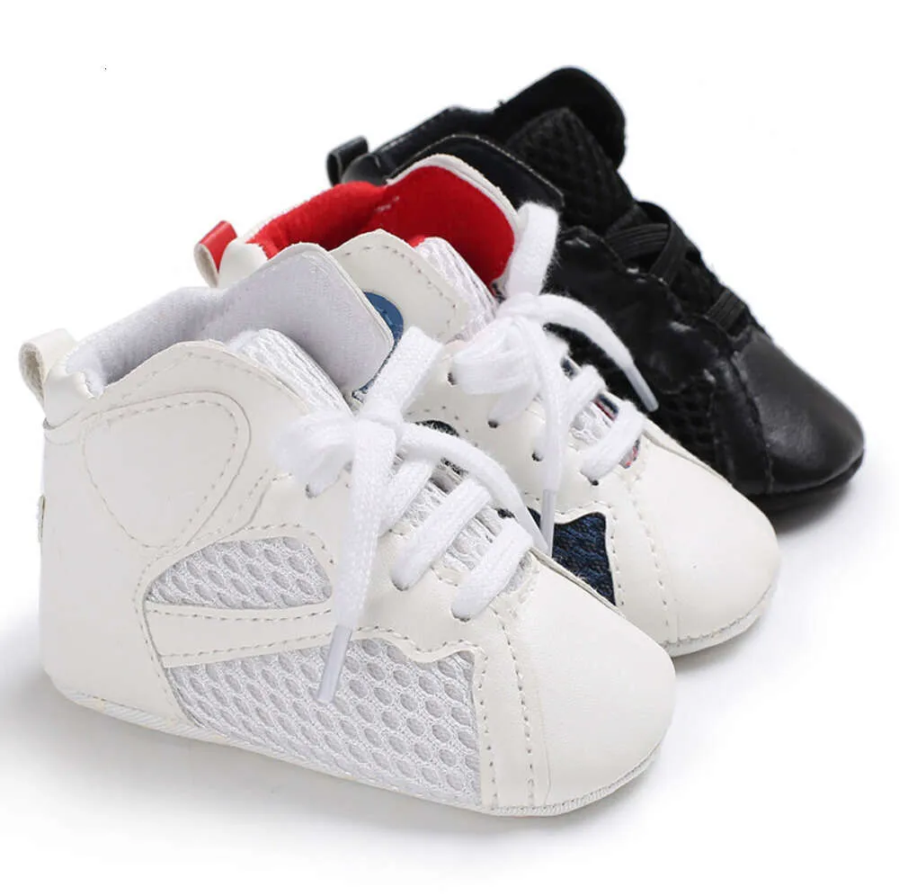 First Walkers Newborn Shoes Classic Infant Soft Soled Anti-Slip Baby Boys Sneakers Crib Bebe
