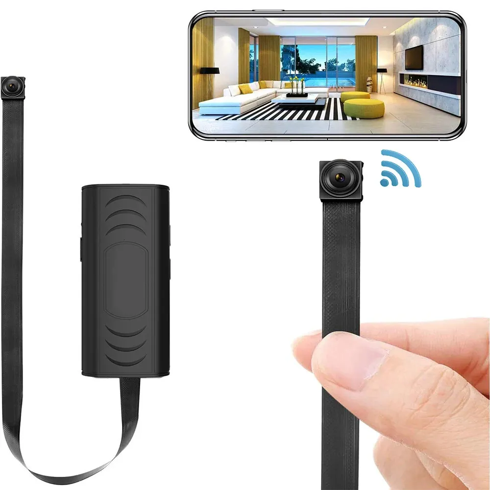 Mini cámara de seguridad, 1080P HD WiFi para el hogar interior y exterior  cámara para bebé/mascota/niñera, cámara IP visión remota para seguridad con