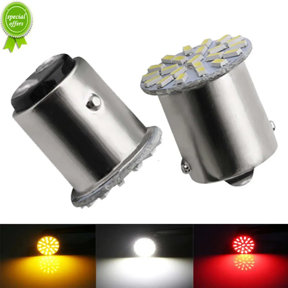 New 2x P21W 1156 Ba15s 1157 Bay15d Car LED Turn Signal Light Bulb Auto Tail Brake Parking Reverse Super Bright Motorcycle Lamp 22SMD