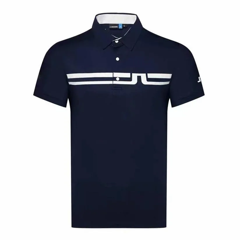 Herr t-shirts sommar korta ärmar golf t shirt 5 färger jl sport män kläder utomhus fritid s-xxl i val 211v