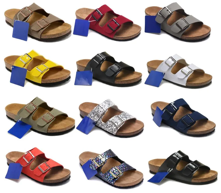 Herenslippers Designer lederen klompen Slipper Dames zomer Casual mode sandalen Strandschoenen maat 34-46 met doos